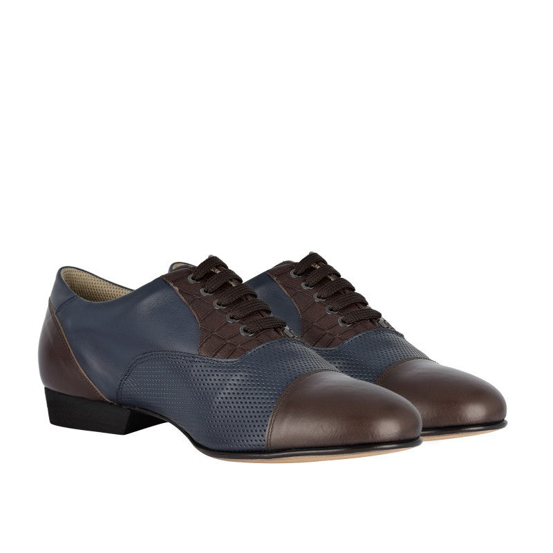 ORAZIOBLU MARONR 106 Oxford Blue Brown.