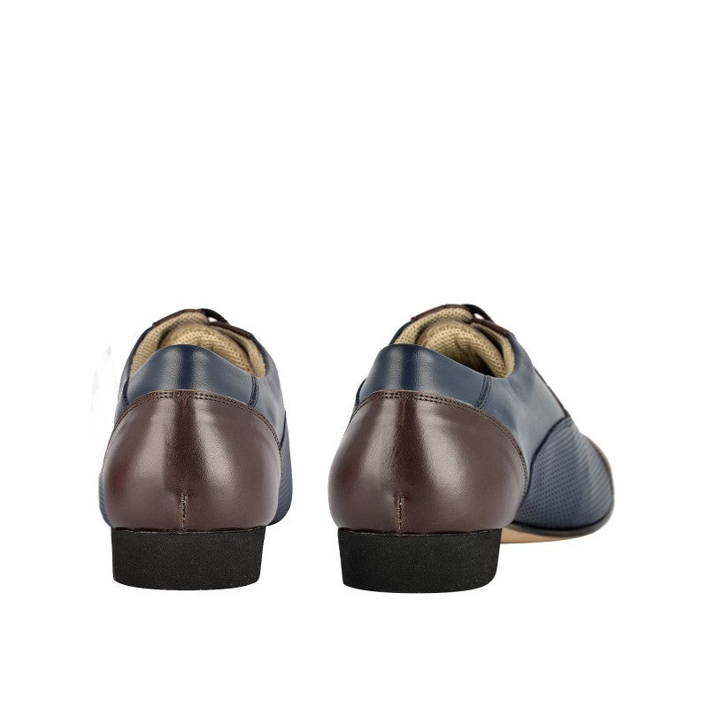 ORAZIOBLU MARONR 106 Oxford Blue Brown.