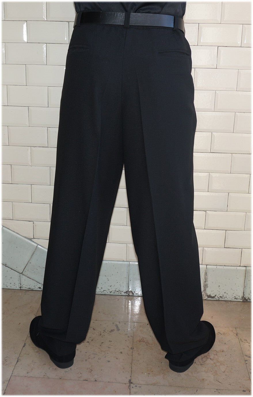 4 corazones Pantalon PH 201 noir à pinces  UNIQUEMENT EN STOCK, PAS DE COMMANDE POSSIBLE EN ARGENTINE