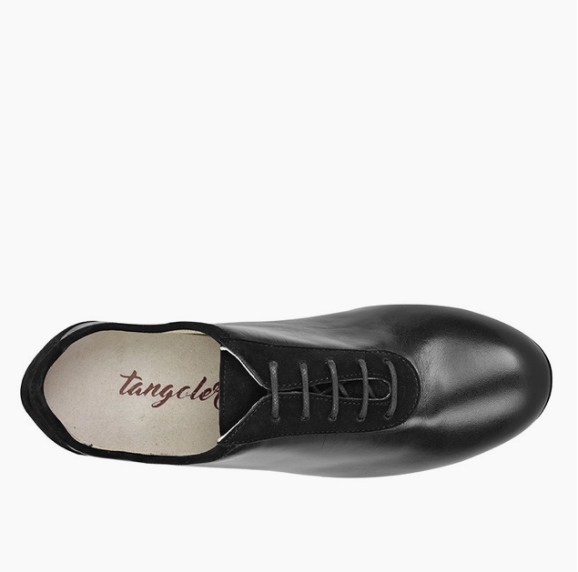 Pratica Donna Nappa Nera Tacco Talon 4 cm
