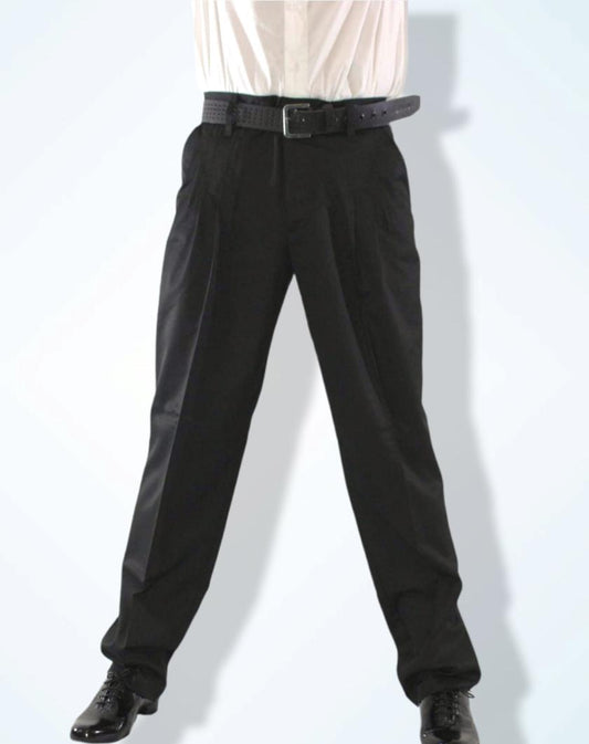 Tango Imagen Pantalon Noir fines rayures bleues à pinces. PAS DE COMMANDE POUR CE PRODUIT