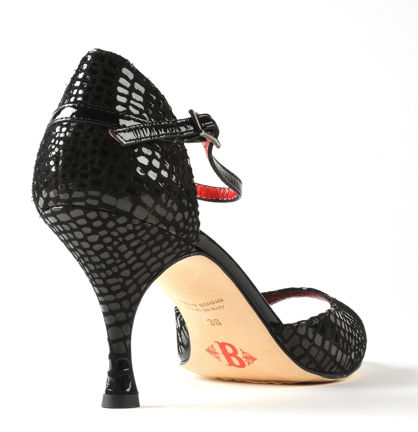 Tangolera B8 pitone nero talon 7